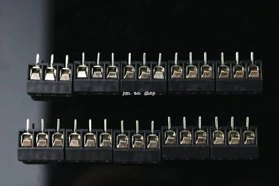 10 шт. KF301 5.0 3P шаг 5 0 мм прямые булавки PCB 2 контактный 3 Винтовые клеммы разъема|screw