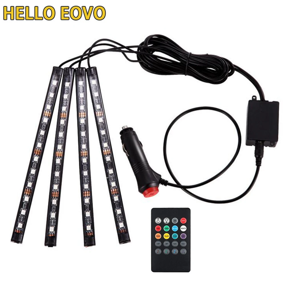 RGB неоновая полоса автомобильный стильный декоративный светильник беспроводной