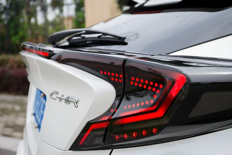 Carbo автомобильный Стайлинг задний фонарь для Toyota CHR задние фонари для CHR светодиодный спойлер света через лампу DRL+ тормоз+ сигнал стоп