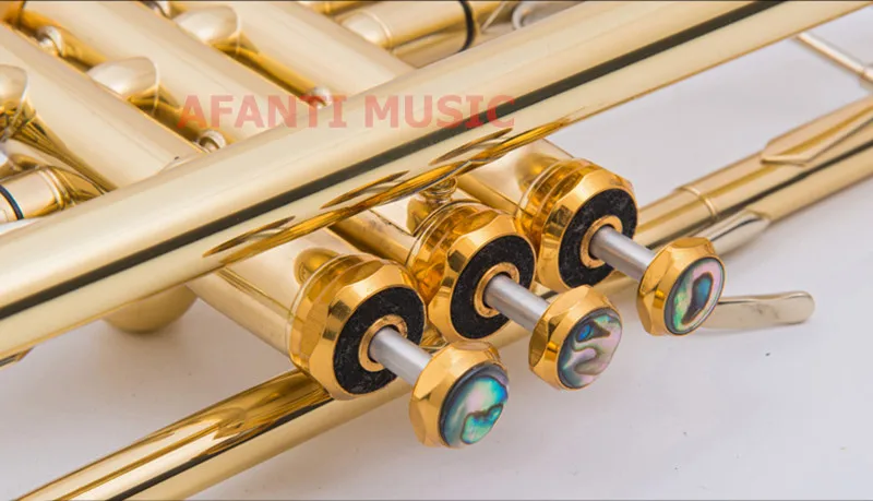 Afanti музыка Bb тон/желтая латунь/золотой лак труба (ATP 114)|trumpet gold|trumpet lacquerbb trumpet |