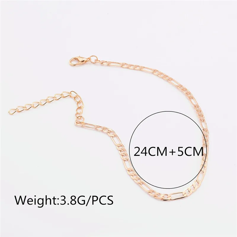 Браслет на лодыжку Женский тонкий пикантный ножной браслет 24 см ювелирное