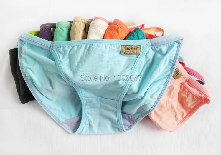 6pcs/lot Women's Sexy String Panties Underwear Low Waist Women Briefs Thongs Sexy Lingerie 12 Color Everyday Underwear Soft