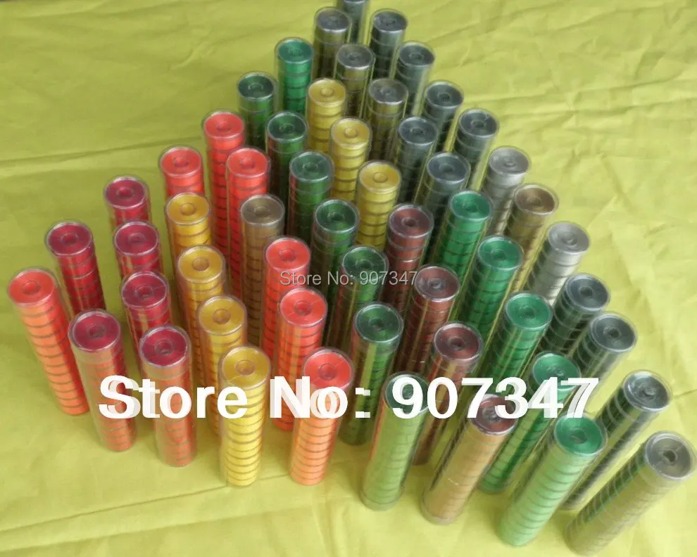 Класса 15/Стиль пластиковой сторон prewound бобина трубы 12bobbins/трубки, 4 трубки/лот