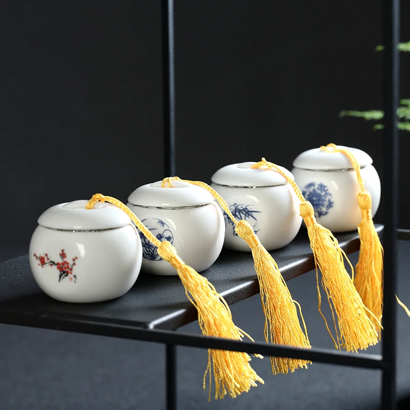 Мини Керамические банки маленькие ПЭТ золы коробки запечатанные в Su фарфоровый