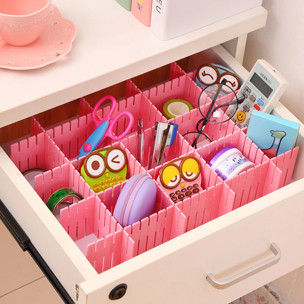 DIY органайзер для хранения косметики носков и белья коробка Регулируемый ящик