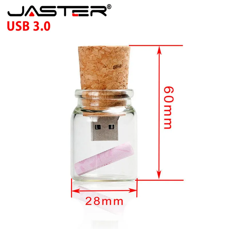 JASTER USB 3 0 хит продаж Drift bottles реальная емкость внешнего хранения 4 ГБ/16 ГБ/32 ГБ/64 ГБ
