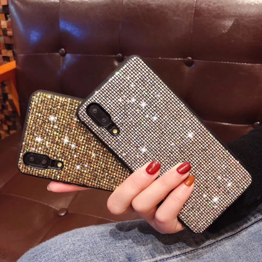 Блестящий чехол со стразами для Huawei P20 Pro P10 Plus P30 LITE Y7 2019 Honor 8X mate10 Lite nova 3i|Бамперы| |