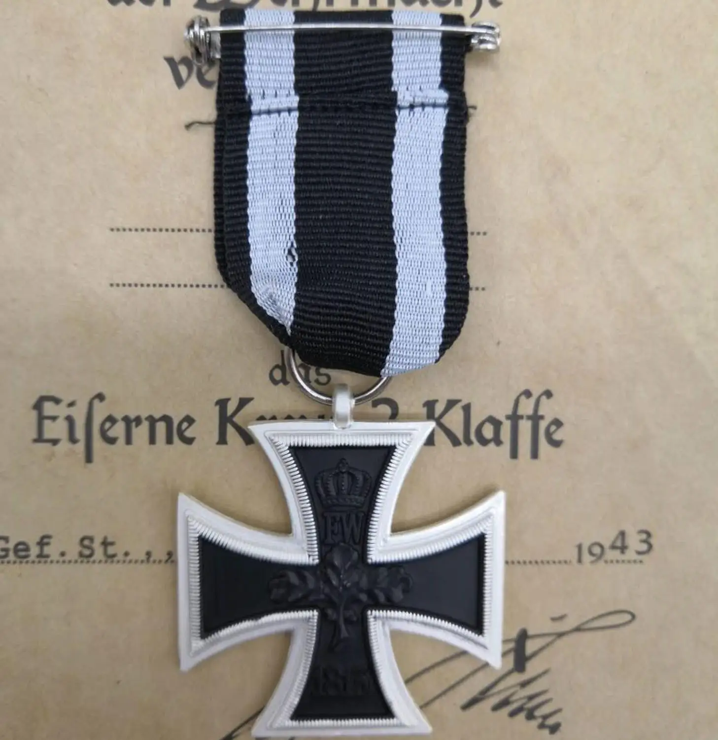 Немецкий Железный крест 1914 года 2 го класса с лентой военное украшение времен