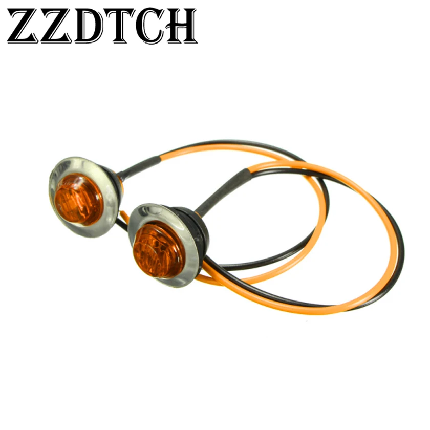ZZDTCH 10 шт. 12 В 3 светодиода боковые габаритные огни для грузовиков лодок прицепов