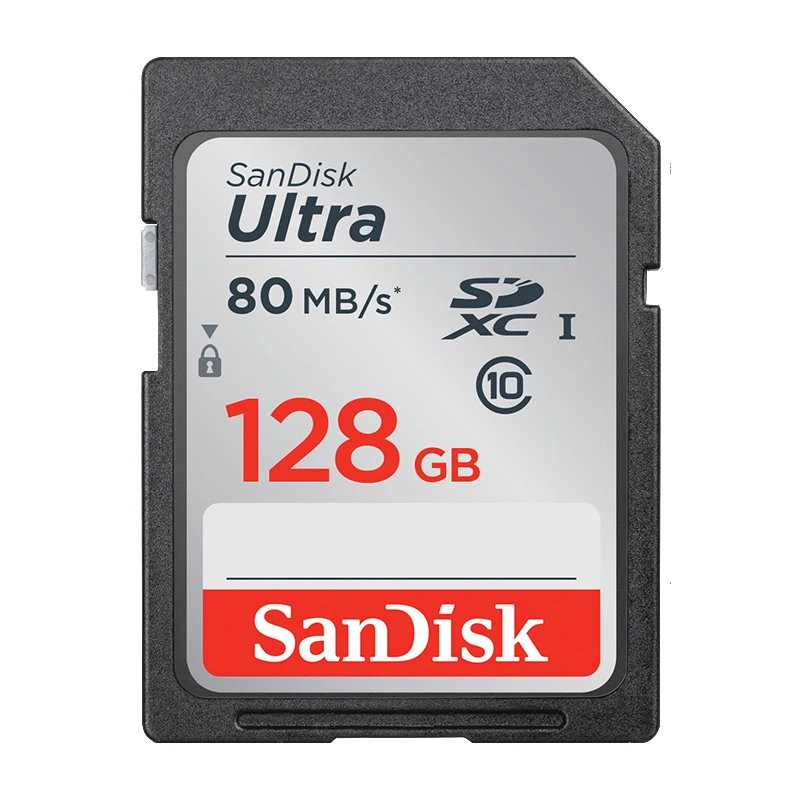 Карта памяти SanDisk Ultra SDHC sd-карта 32GB C10 UHS-I 80 МБ/с. скорость чтения для камеры видеокамеры(SDSDUNC-032G-ZN6IN