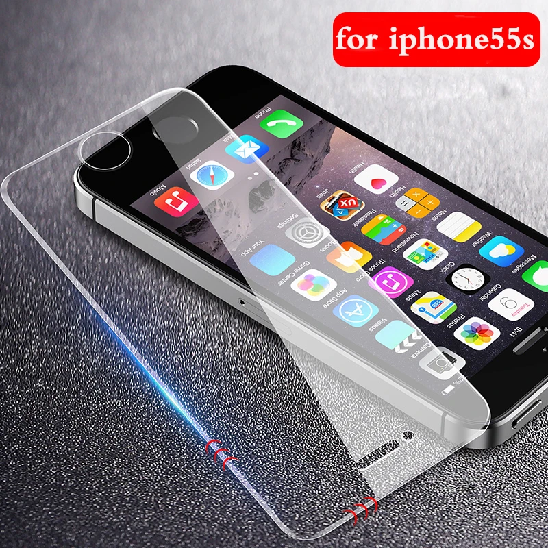 Защитное стекло для iPhone 5S 5 SE премиум класса Взрывозащищенная ультратонкая