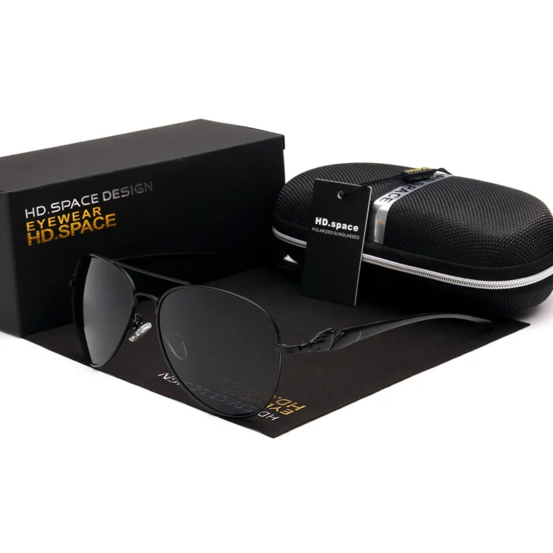 Модные поляризованные солнцезащитные очки HD роскошный дизайн с головой леопарда