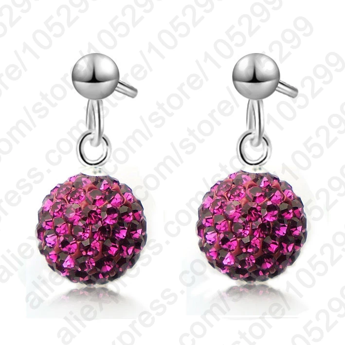 Женские серьги гвоздики в виде диско шара с австрийским паве|accessories jdm|accessories