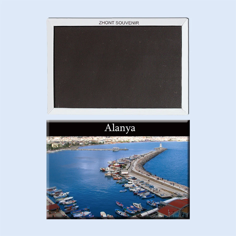 

Port of beauty Alanya Harbor Turkey22950 Magnetic refrigerator Travel souvenirs