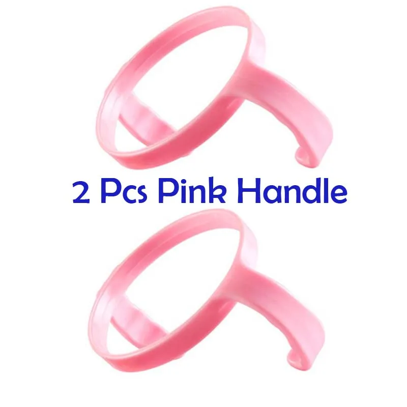 2Pcs Pink Handle 2 шт чехол для детской бутылочки силиконовые крышки для чашек аксессуары дети учатся для кормления питья соломы воды заменить Сиппи тренировки для Comotomo - Цвет: 2Pcs Pink Handle