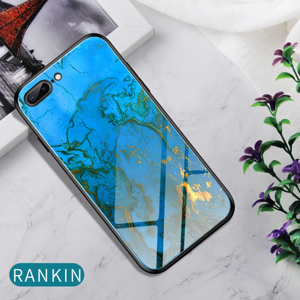 Мраморный звездное небо чехол для телефона для iPhone 6 6S 7 8 Plus закаленное стекло градиентный чехол для Apple iPhone X XR XS Max девушка человек чехол s