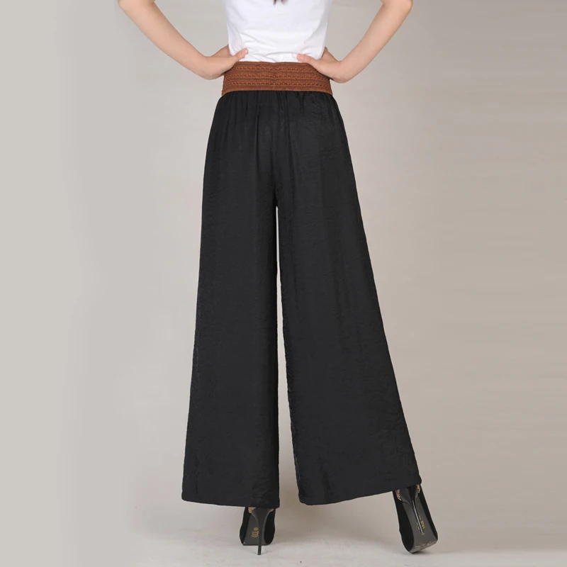 

Summer Wide Legs shorts For Women Lace-Up Loose Casual High Waist Plus Size Shorts