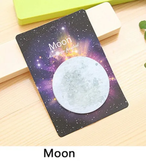 MOON 30 листов/набор корейских креативных табло планета памятник земля Луна круглый N Times плакат Примечания школьные офисные канцелярские принадлежности - Цвет: MOON