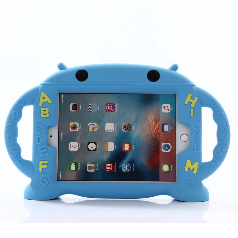 Для Apple Ipad Mini 1 2 3 силиконовый ударопрочный резиновый чехол для Ipad Mini2 Mini3, защитный чехол с ручкой и подставкой для детей