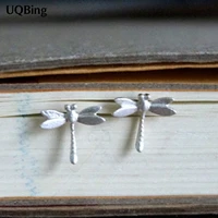 2016 fashion silver colordragonfly stud earrings jewelry pendientes brincos fashion jewelry