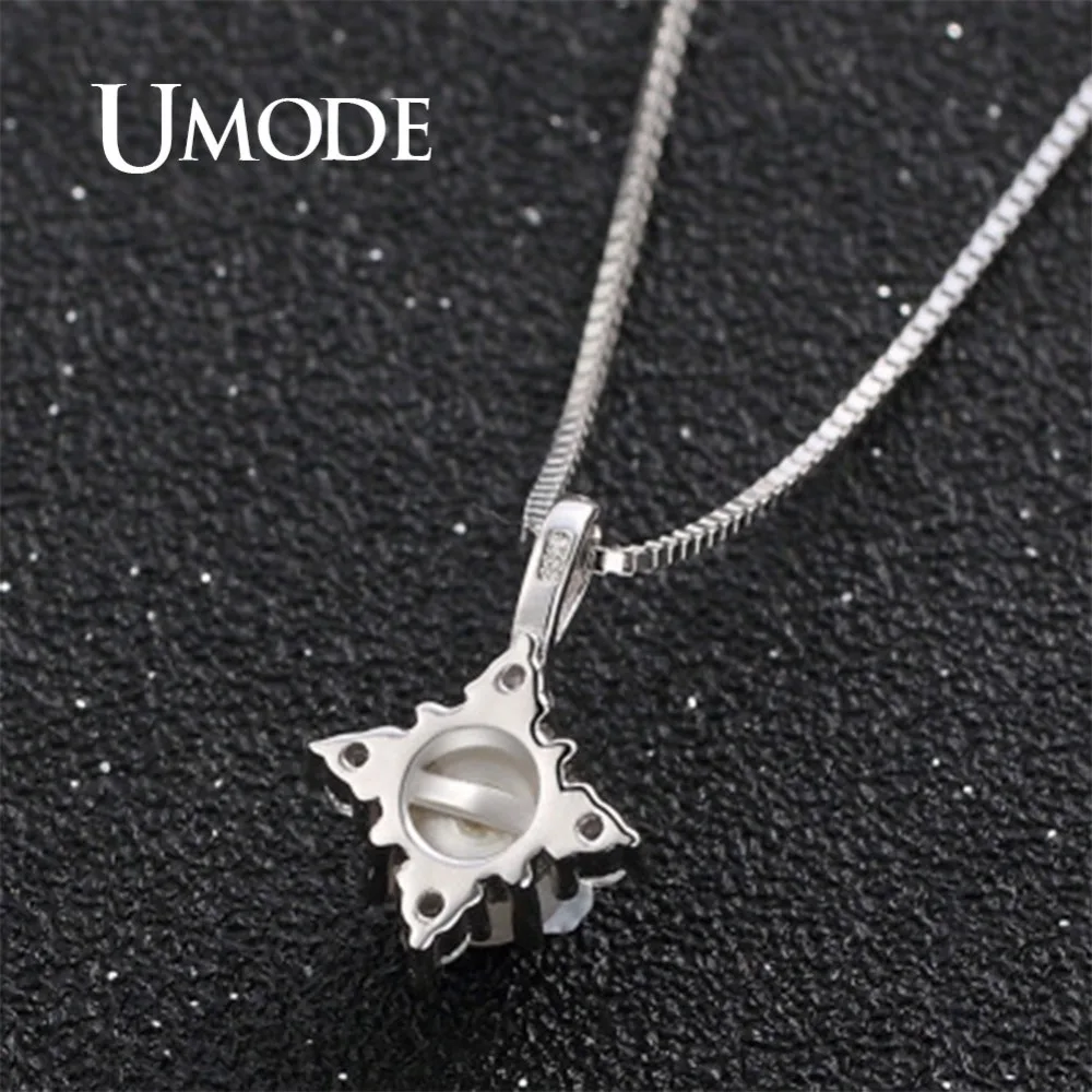 UMODE Настоящее серебро 925 пробы 925 цепи ожерелья Природные пресной воды жемчужные подвески для Для женщин украшений Серебро 925 bijoux ULN0419