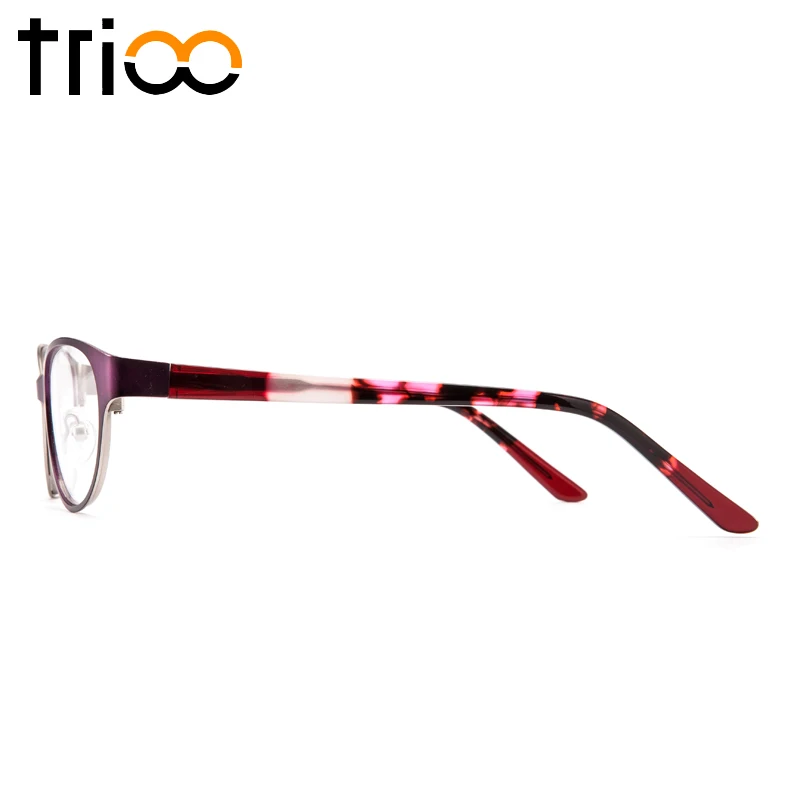 Очки для коррекции зрения TRIOO женские Роскошные Металлические с красным