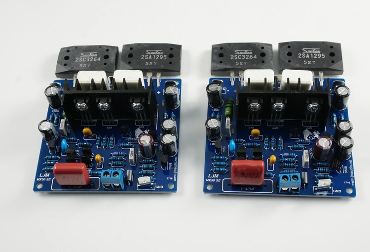 DIY наборы в сборе 2 шт. MX50 SE2 LAPT 2SA1295 2SC3264 аудио усилитель мощности двухканальный усилитель мощности