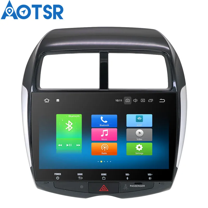 Автомобильный DVD-плеер Aotsr мультимедийный проигрыватель с GPS-навигацией для MITSUBISHI