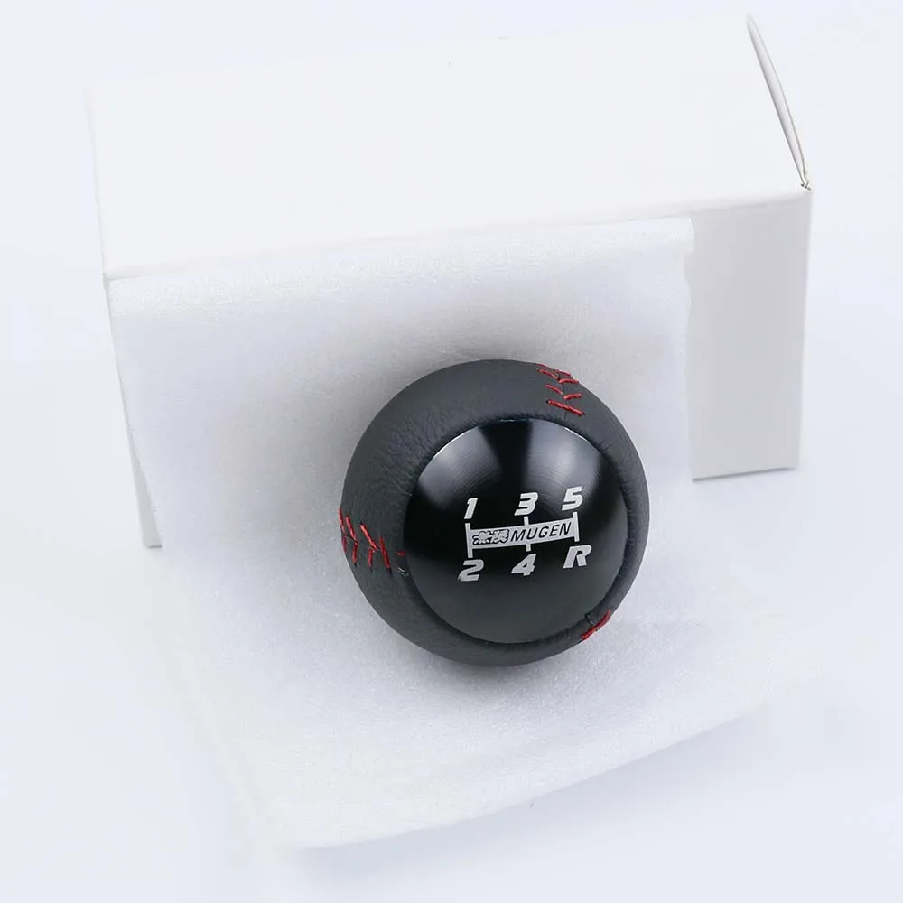 5 speed black Mugen M10x1.5 5/6 скоростей, ручка переключения передач, Головка рычага, подходит для Honad Acura - Название цвета: 5 speed black