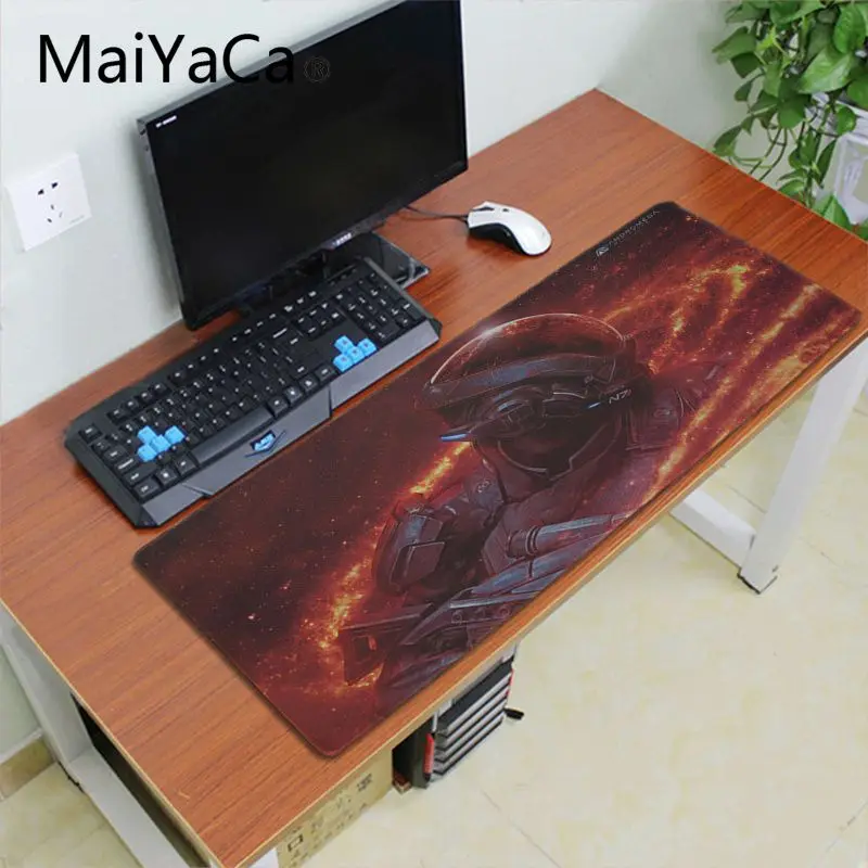 Maiyaca Забавный массовый эффект красивый коврик для мышки в стиле аниме игровой