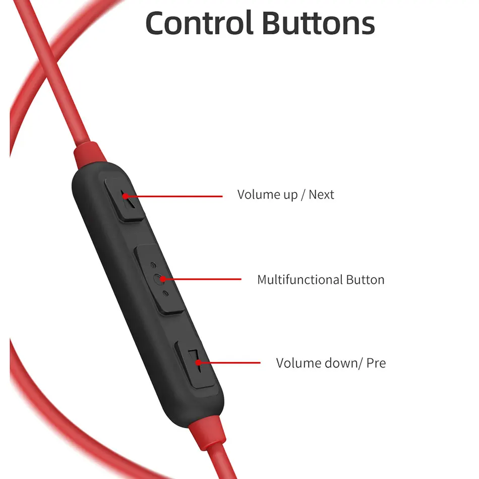 Беспроводные спортивные наушники WiWU магнитные Встроенные с датчиком холла