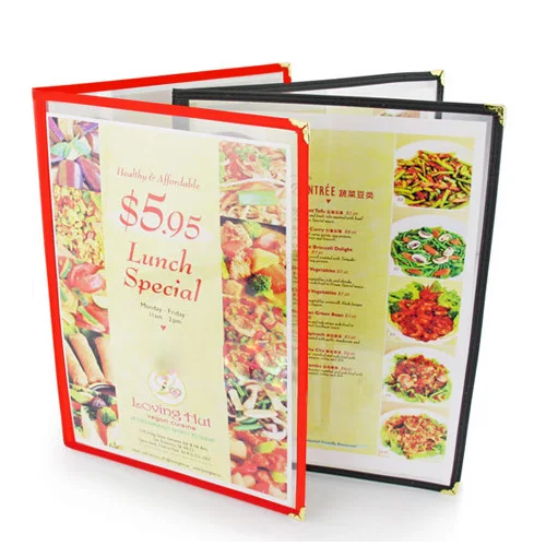 5/ПАК Ресторан рецепт меню покрывает ПВХ листы для защиты бумаги 2 Страница 4 вид (29