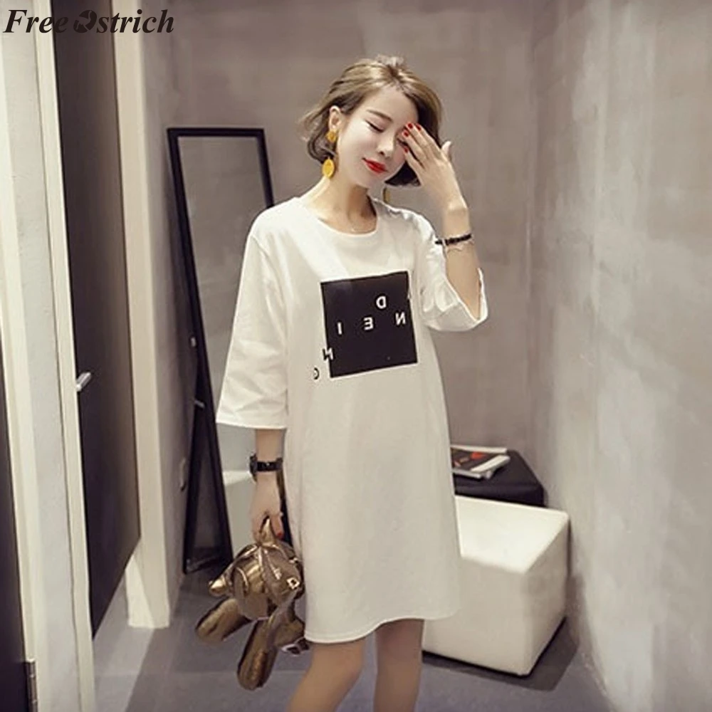 Бесплатная Страусиная Женская модная футболка с коротким рукавом и круглым