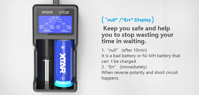 XTAR 18650 зарядное устройство/VC2 VC4 lcd USB зарядное устройство/QC3.0 Быстрая зарядка VC4S SC2/VC2S PB2 18650 зарядное устройство