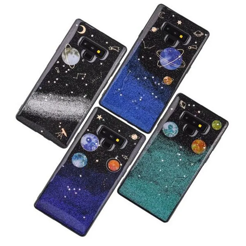 Мягкий блестящий чехол из ТПУ для Samsung Galaxy S8 S9 Plus задняя крышка S7 Edge Note 9 8 note 5 чехлы