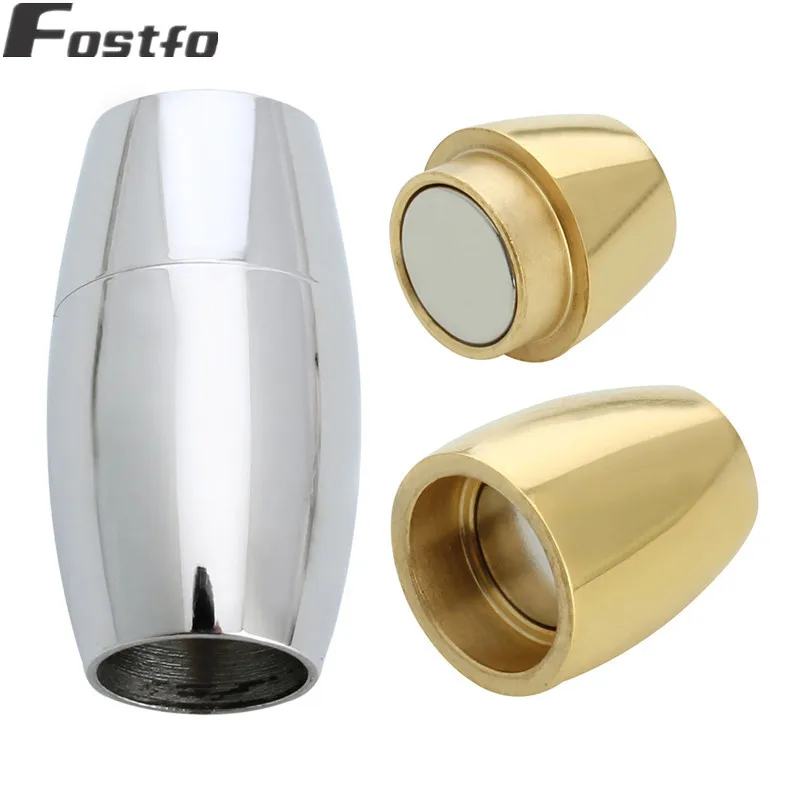 2 шт./лот Золотые/серебряные застежки из нержавеющей стали Магнитная застежка