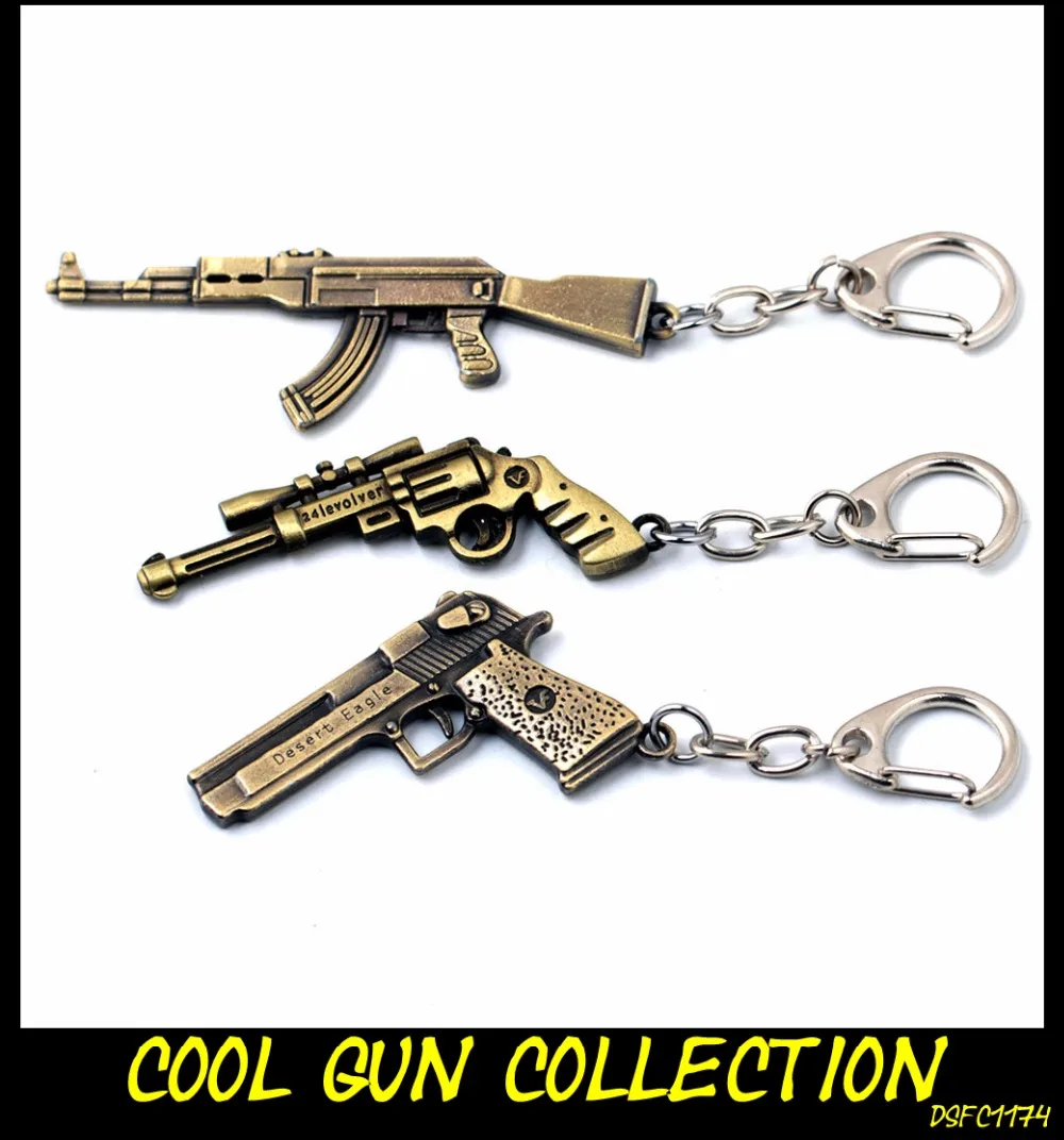 Новые дешевые брелок Лидер продаж игра csgo игрушка оружие коллекция брелок AK47 Revolver Desert Eagle Пистолет Rifle Key металлическое кольцо