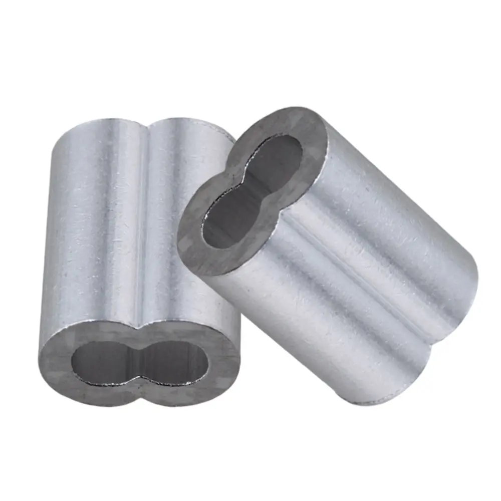 Трос M3 с двойным отверстием Алюминиевый зажим втулка 20 шт. в упаковке|Крепления| |