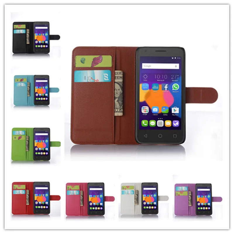 9 color Litchi pattern PU Leather Case For Microsoft Nokia Lumia 435 Flip Protective Phone Shell Back Cover |
