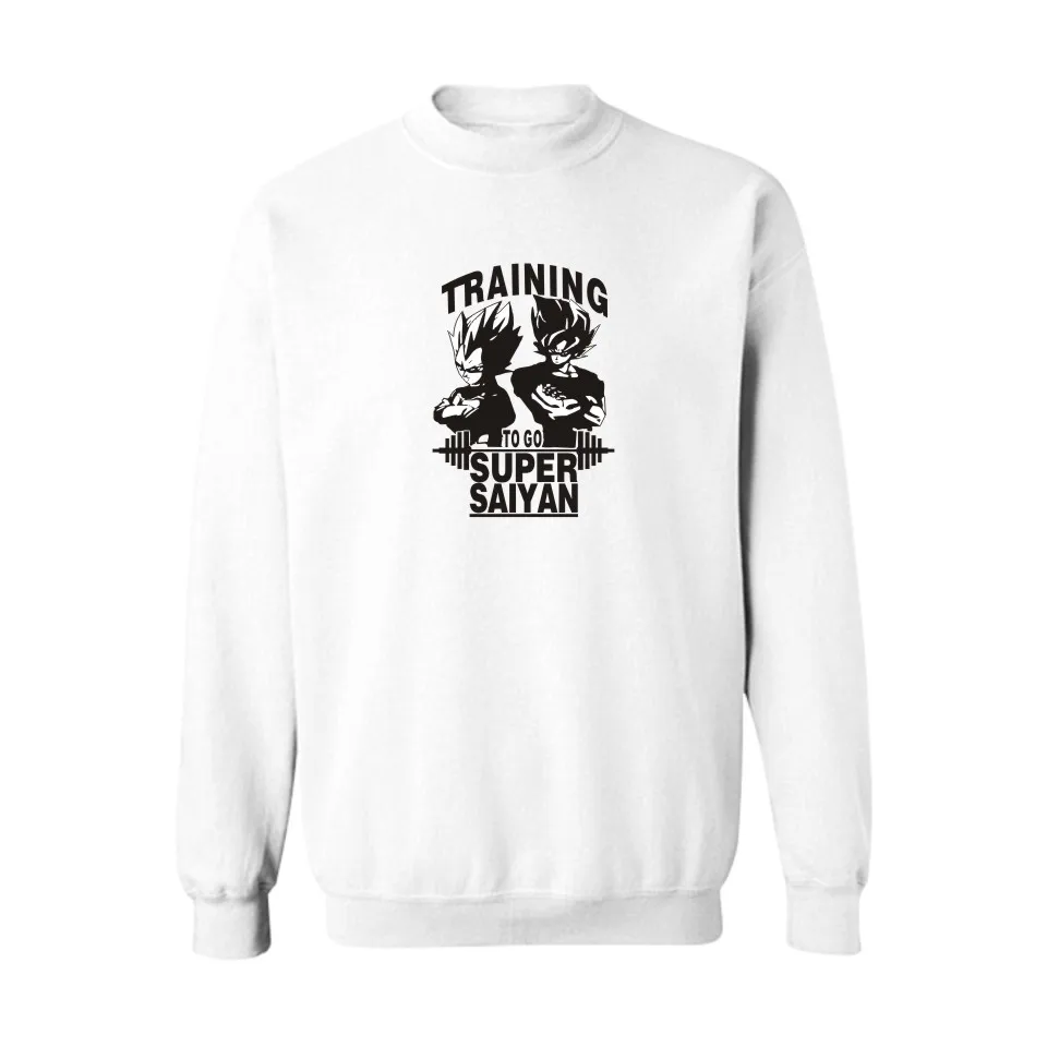 Супер SAIYANTRAINING для мужчин/для женщин толстовки и кофты Dragon Ball серии с модной