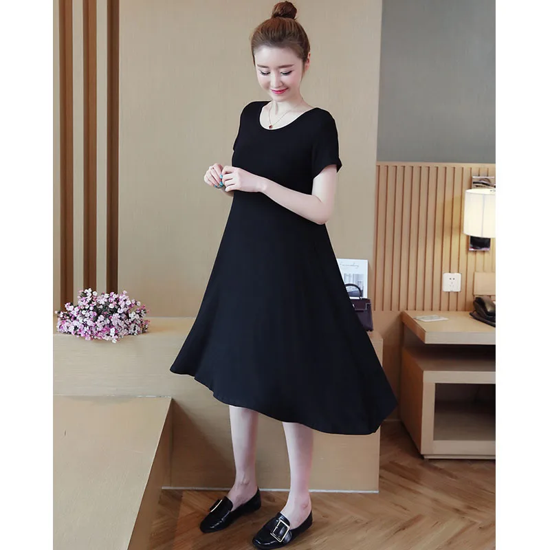 Летние платья с короткими рукавами Одежда для беременных женщин Vestidos платье