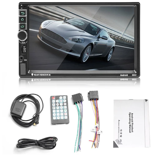 Hikity универсальное 2din автомобильное радио Android gps Bluetooth 8802 Авторадио Стерео Mirrorlink автомобильный мультимедийный плеер камера заднего вида - Цвет: Radio Only