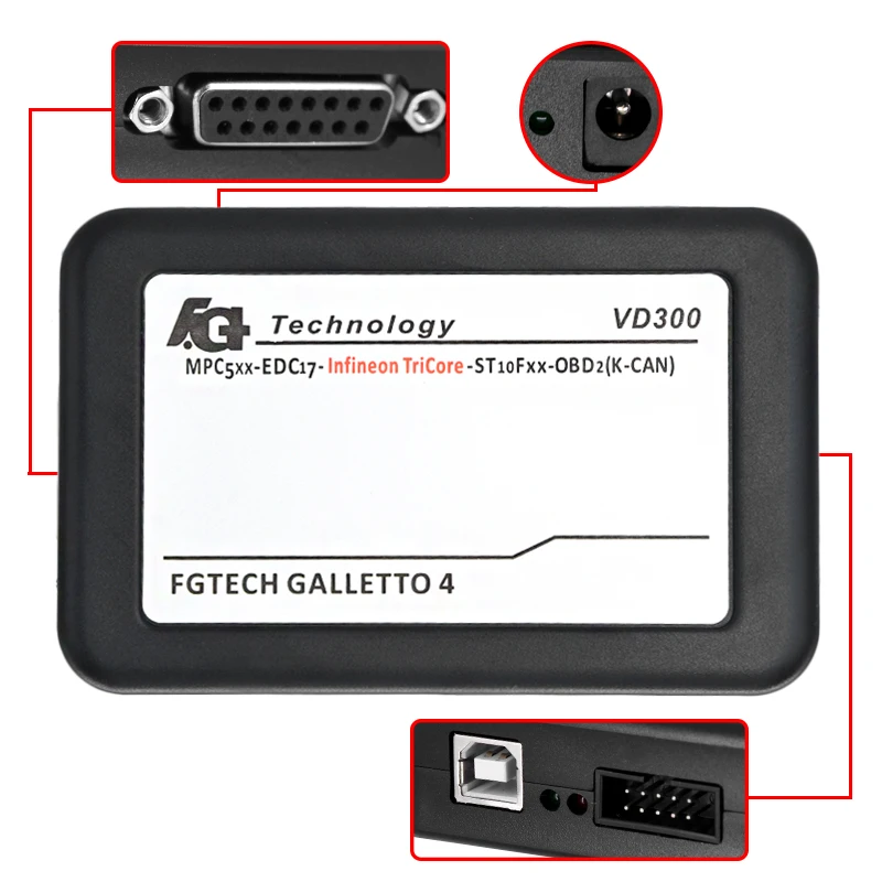Новый чип ECU Тюнинг VD300 V54 FGTech Galletto 4 Master Fg tech BDM TriCore OBD функция|Диагностические