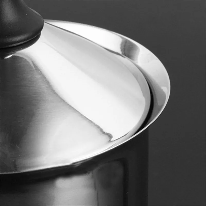 LSTACHi 400 мл doble malla de acero inoxible leche Frother Foamer Creamer (400 мл/13 5 унций) plata|Кухонные комбайны| |