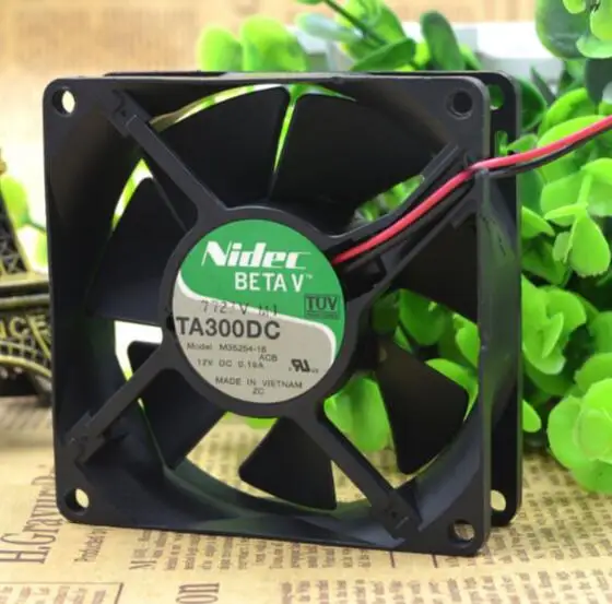 TA300DC M35254-16 DC12V 0.19A 8CM 80*80*25 NIDEC 2 line two roll fan | Компьютеры и офис