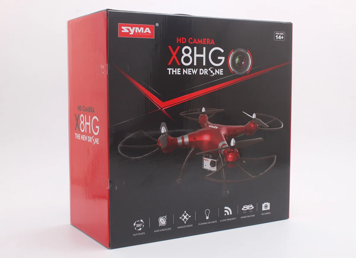 Квадрокоптер Syma X8HG Wifi FPV 1080P 8 Мп 2 4G 4 канала 6 осей|Радиоуправляемые вертолеты| |