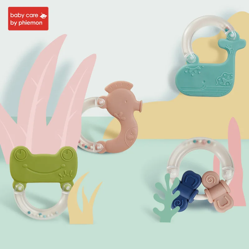 Детские погремушки Игрушки для малышей с рисунком героев из мультфильмов кольцо