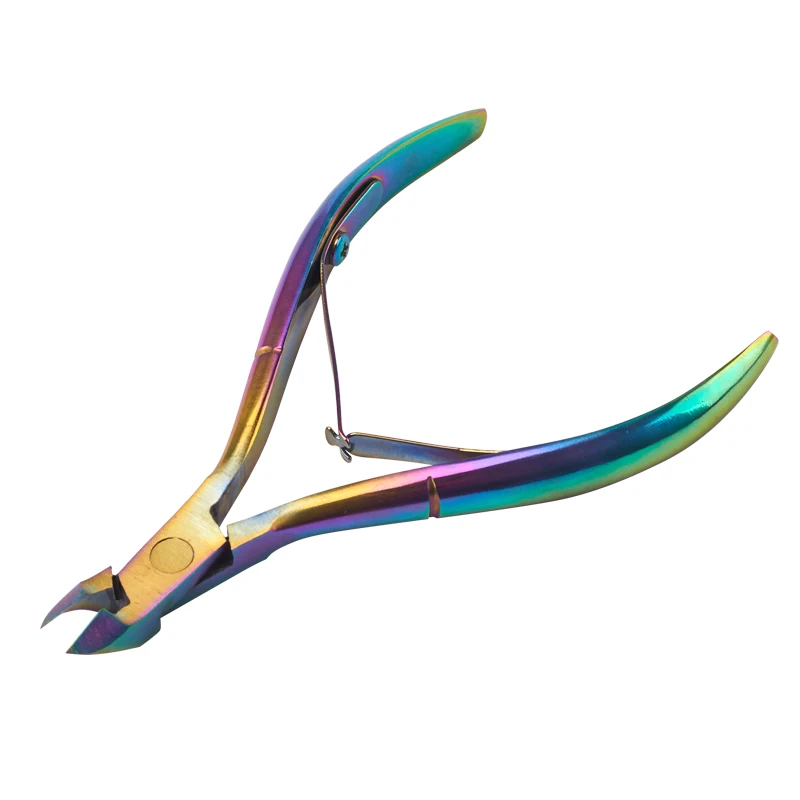 

Stainless Steel Hight Quality Rainbow Dead Skin Nail Clipper Nail Scissors Pedicure Manicure Plier cutters Remover tool SF35