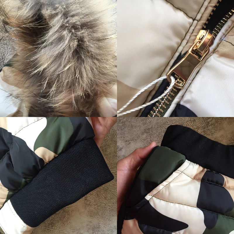 Женский костюм с курткой на молнии теплый Камуфляжный приталенный пуховик