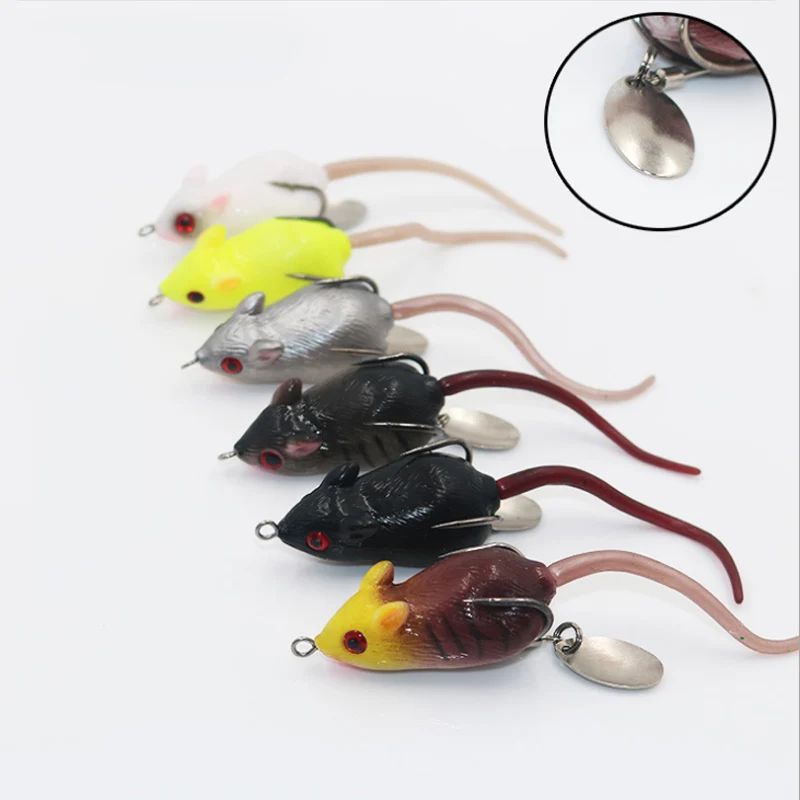 Новинка 4 5 см 10 г приманка Ray Frog мышь Blackfish мягкие искусственные приманки для ловли